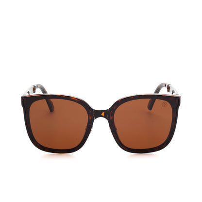 O'S OPTICAL Nomad Tortoiseshell Acetate Square Folding Sunglasses