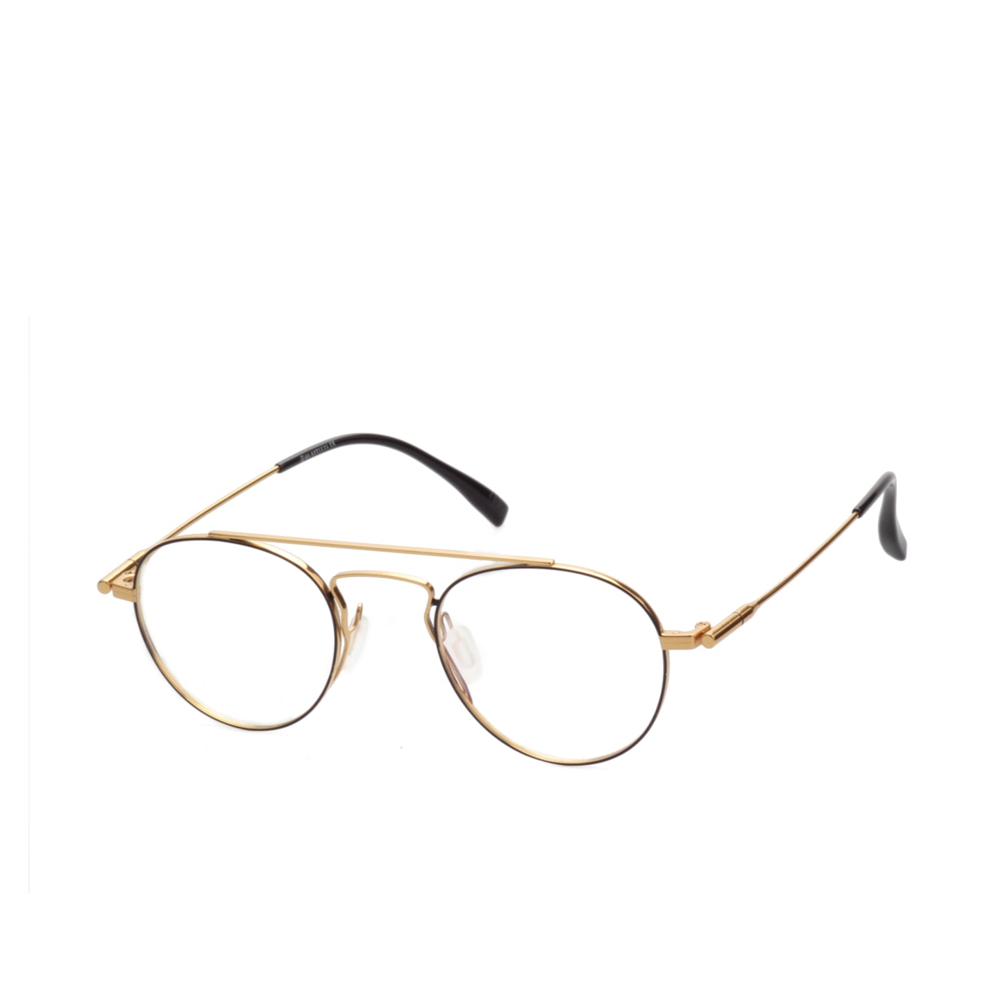 O'S OPTICAL Axis Gold Titanium Aviator Eyewear Frames