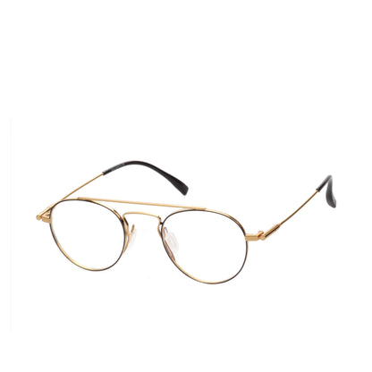 O'S OPTICAL Axis Gold Titanium Aviator Eyewear Frames