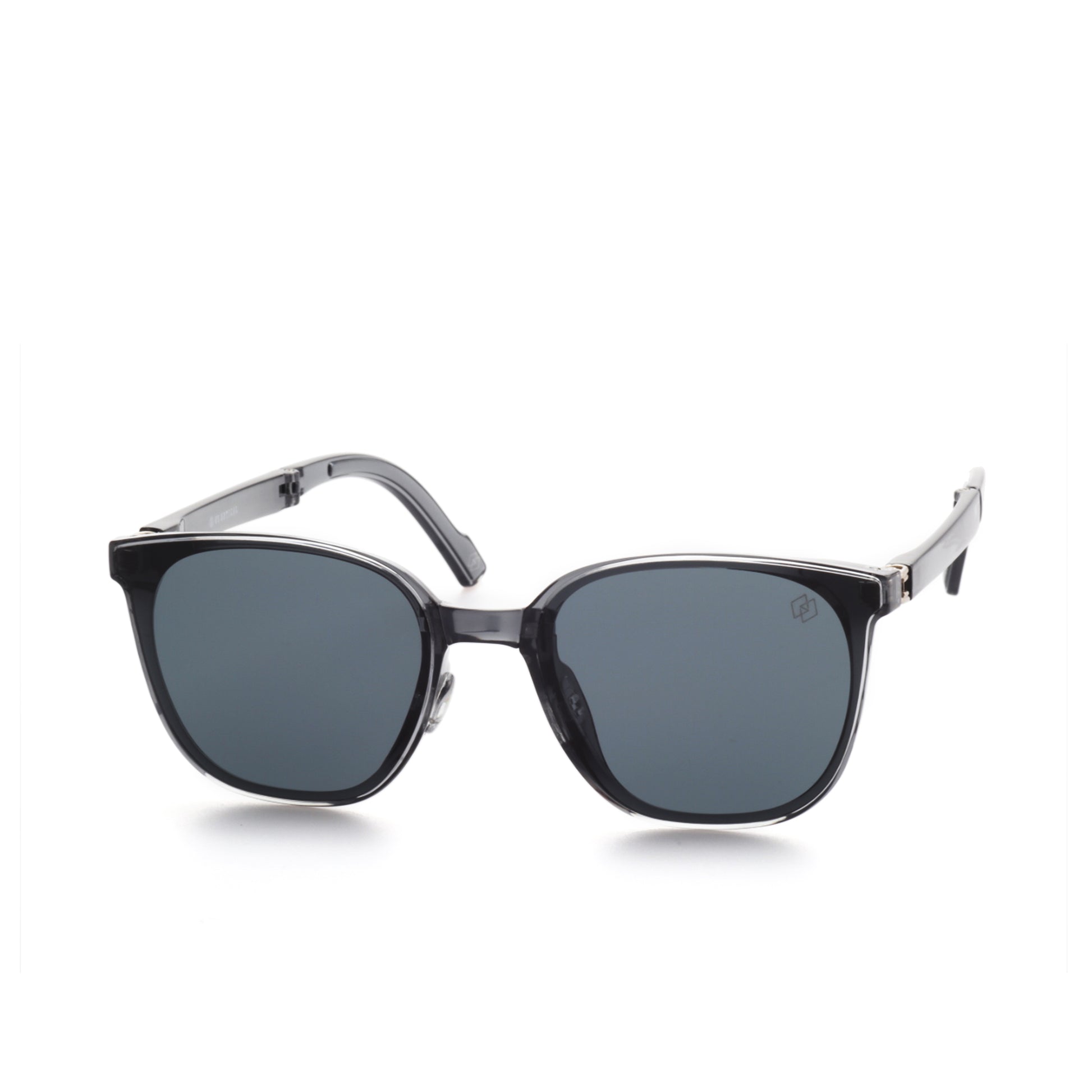 O'S OPTICAL Axisfold Charcoal Gray TR90 Square Foldable Shades