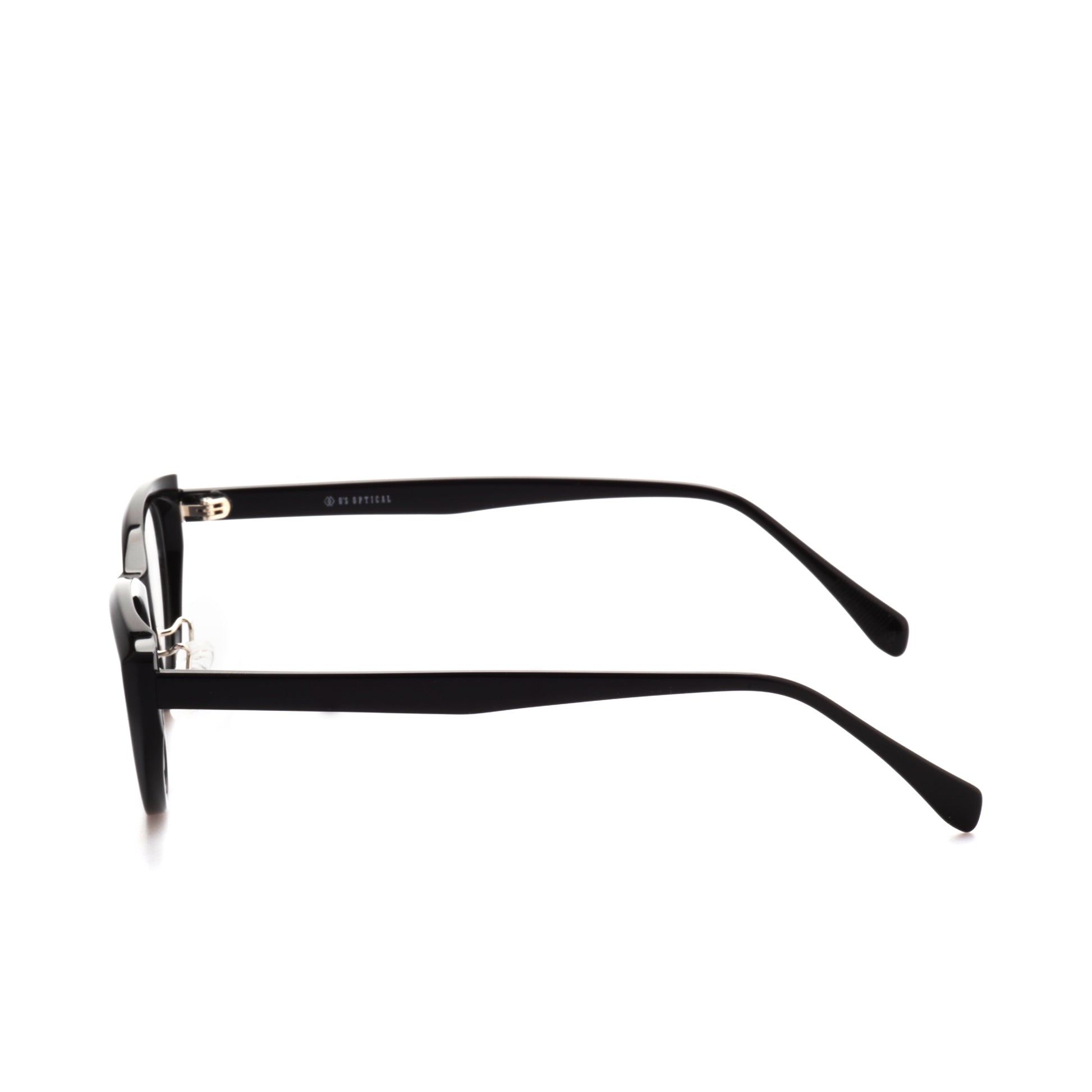 O'S OPTICAL Element	Black Acetate Cat-Eye Eyeglasses Frames