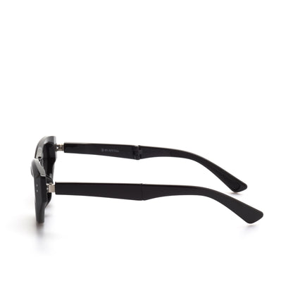 O'S OPTICAL Pivot Black Acetate Cat-Eye Compact Sunglasses