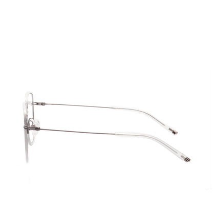 O'S OPTICAL Edge Transparent Titanium Square Eyeglasses Frames