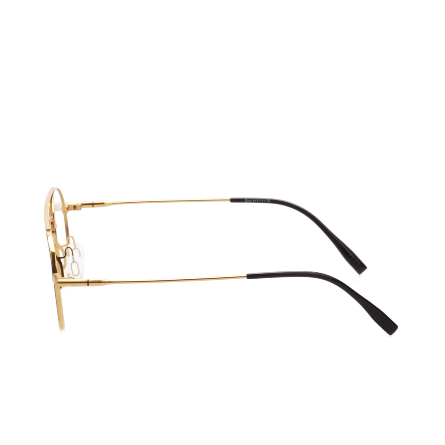 O'S OPTICAL Axis Gold Titanium Aviator Eyeglasses Frames