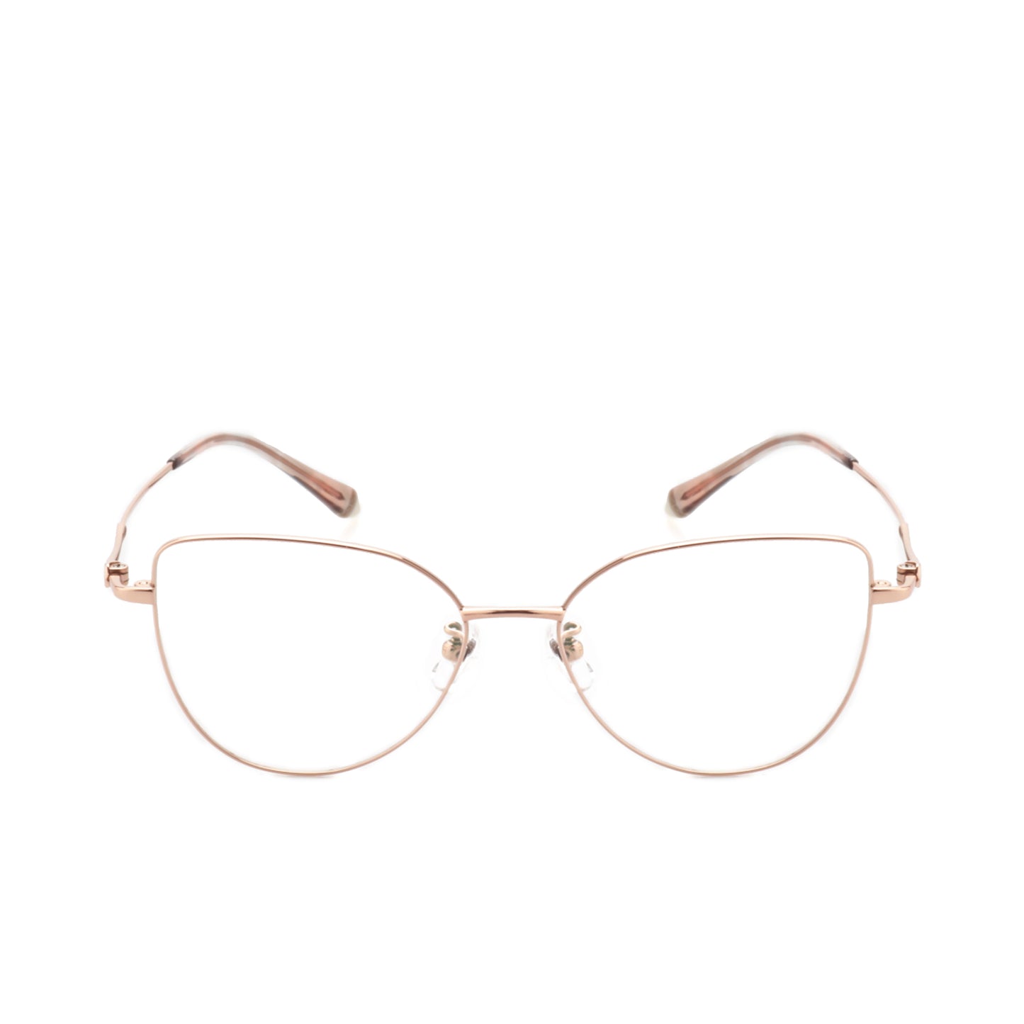 O'S OPTICAL Shape Pink Titanium Cat-Eye Glasses Frames