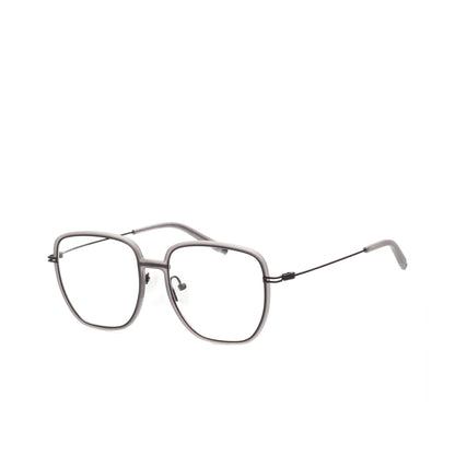 O'S OPTICAL Edge Gray Titanium Square Eyewear Frames