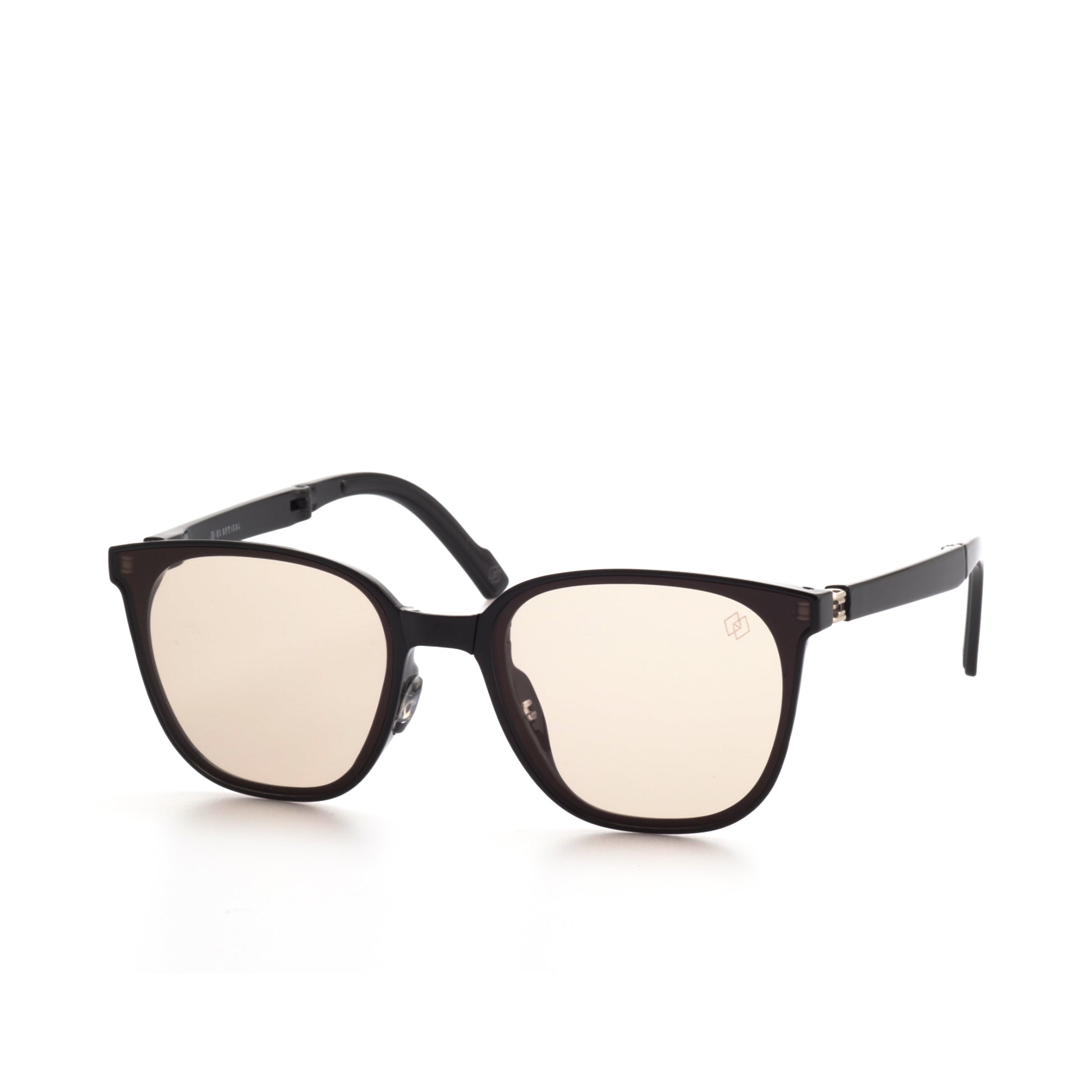 O'S OPTICAL Axisfold Camel TR90 Square Foldable  Shades   