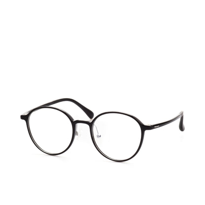 O'S OPTICAL Rise Black Acetate Round Eyewear Frames 