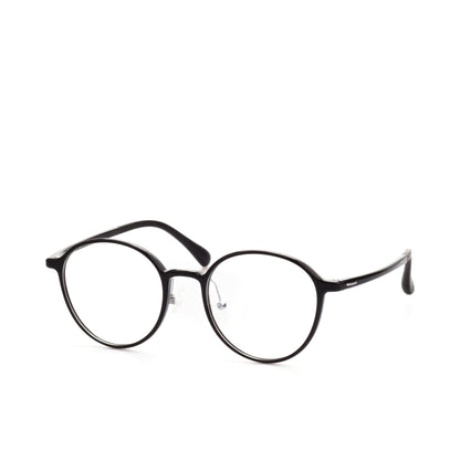 O'S OPTICAL Rise Black Acetate Round Eyewear Frames 