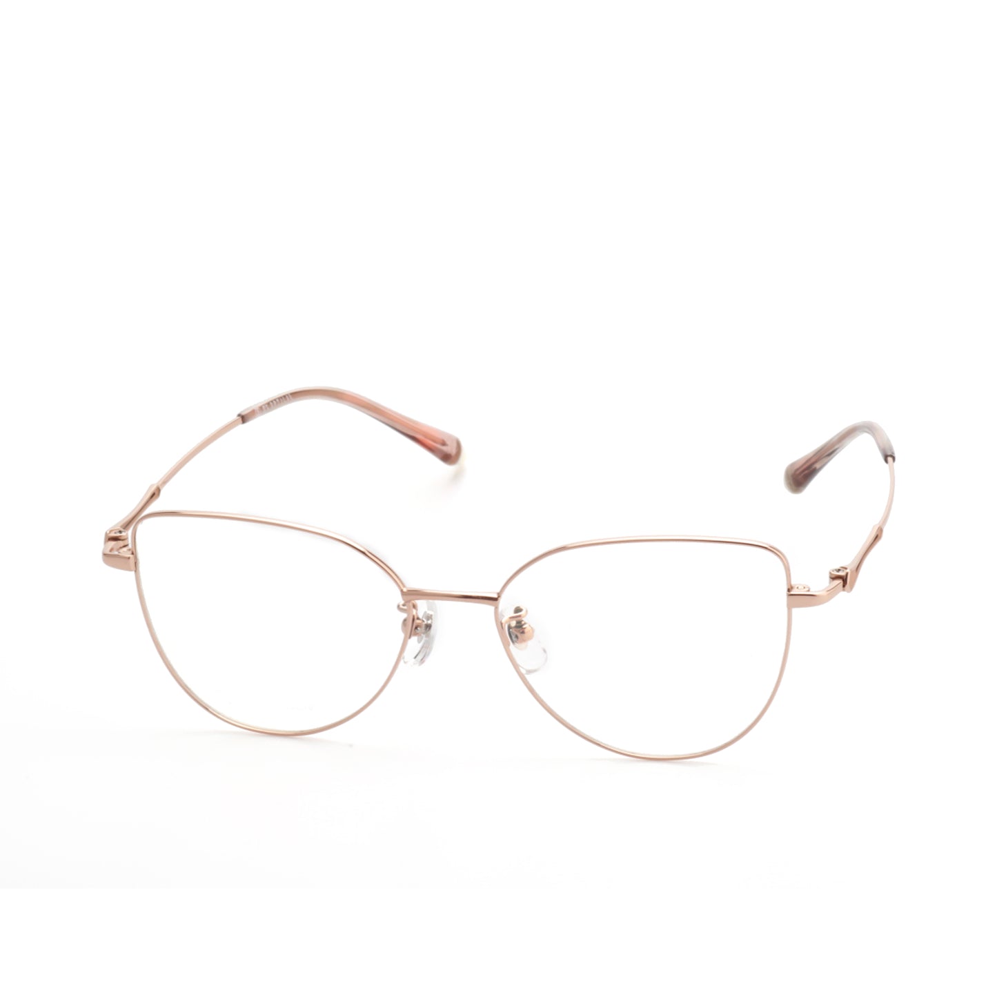 O'S OPTICAL Shape Pink Titanium Cat-Eye Eyewear Frames