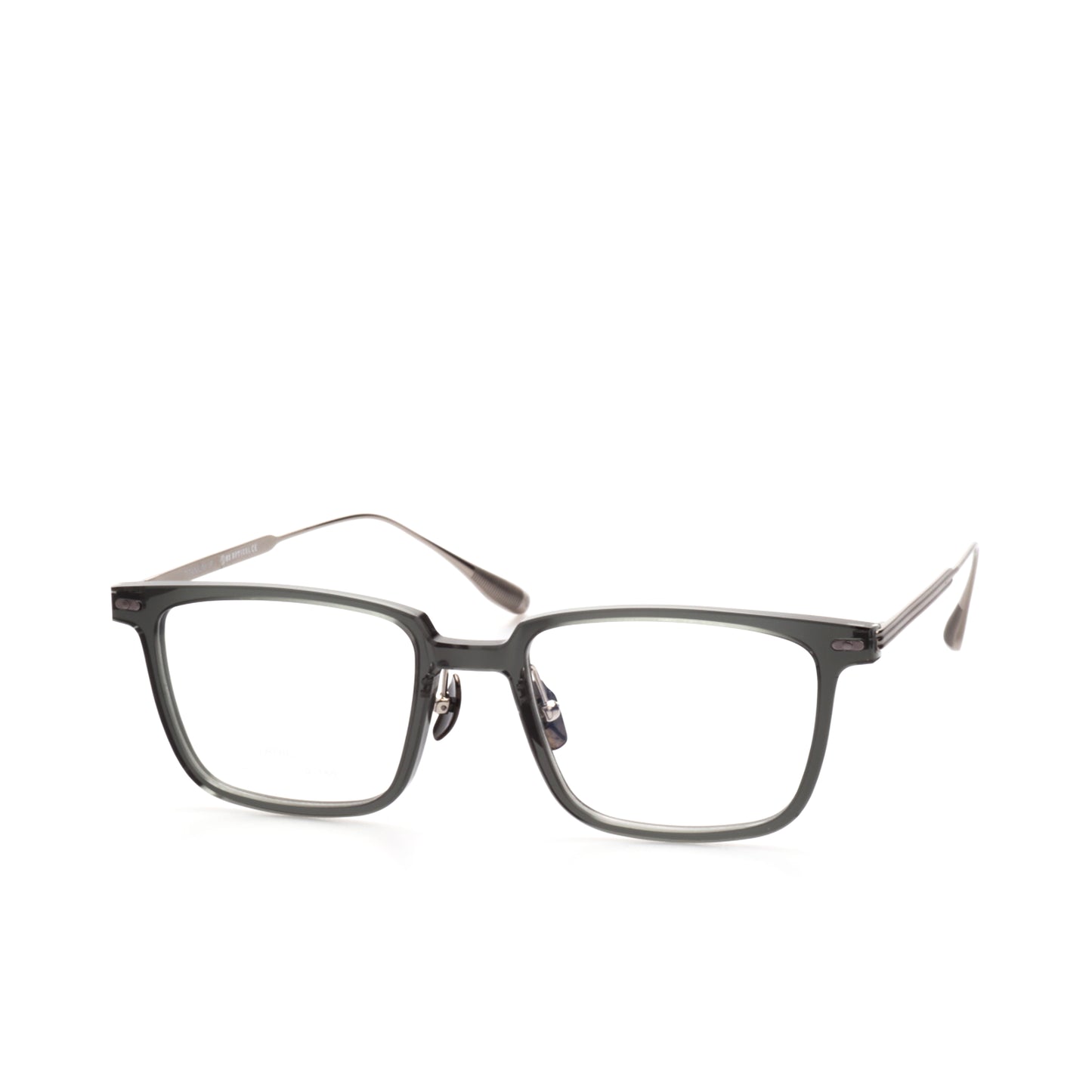 O'S OPTICAL Root Gray Titanium Rectangle Eyewear Frames