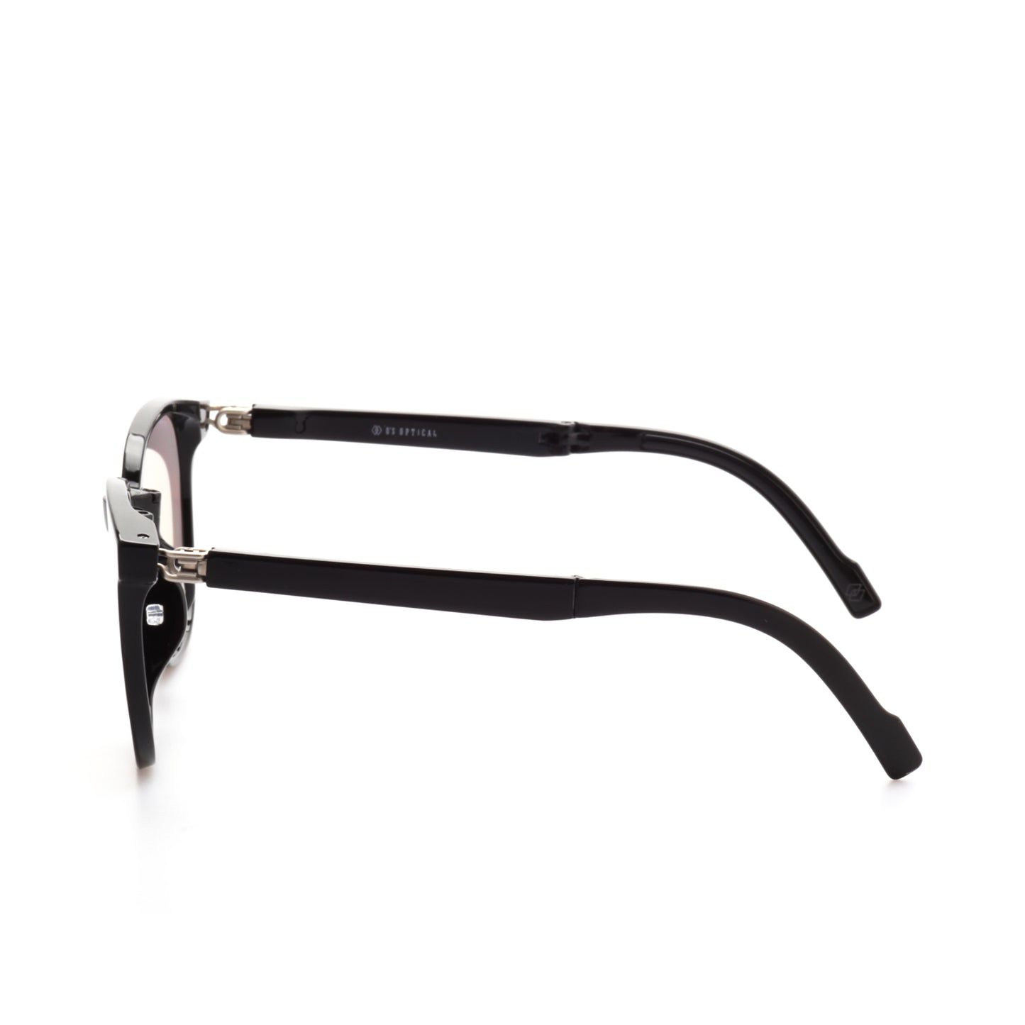 O'S OPTICAL Axisfold Camel TR90 Square Compact Sunglasses 