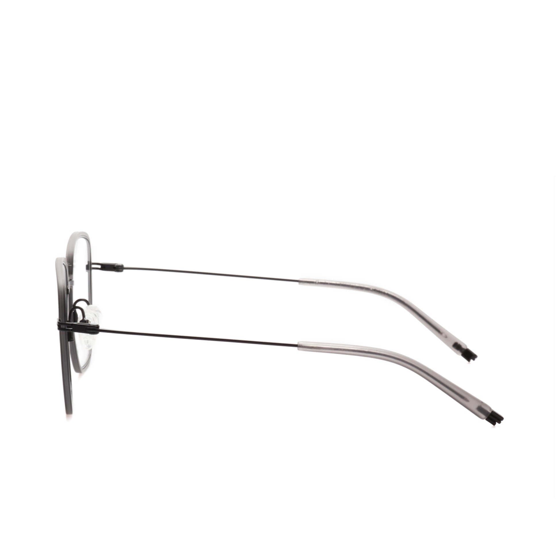 O'S OPTICAL Edge Gray Titanium Square Eyeglasses Frames