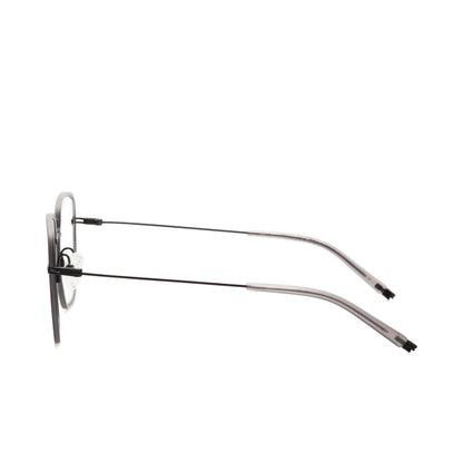 O'S OPTICAL Edge Gray Titanium Square Eyeglasses Frames