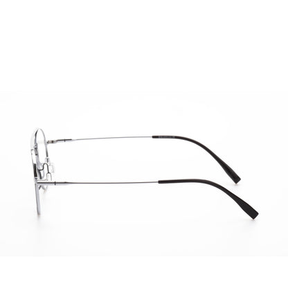 O'S OPTICAL Axis Silver Titanium Aviator Eyeglasses Frames