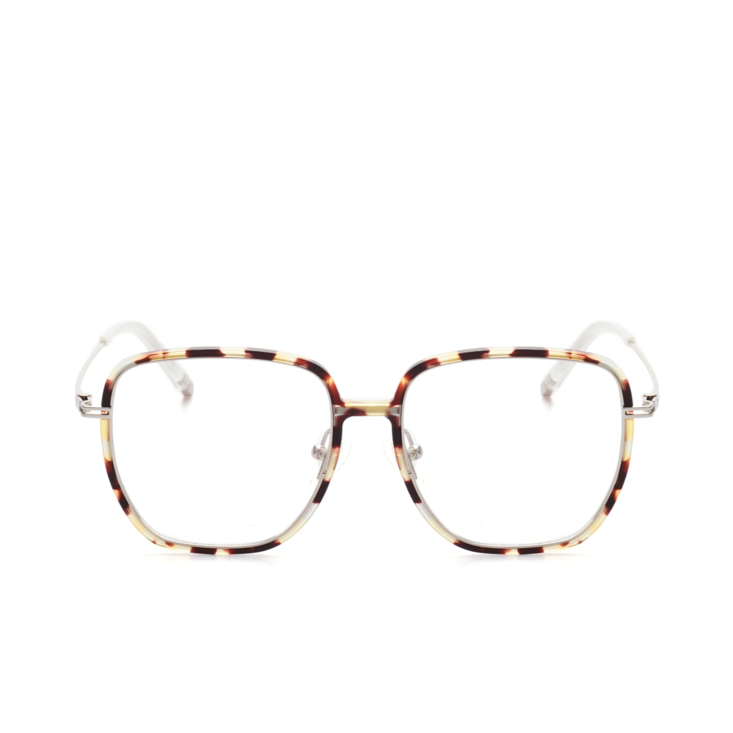 O'S OPTICAL Edge Tortoiseshell Titanium Cat-Eye Glasses Frames