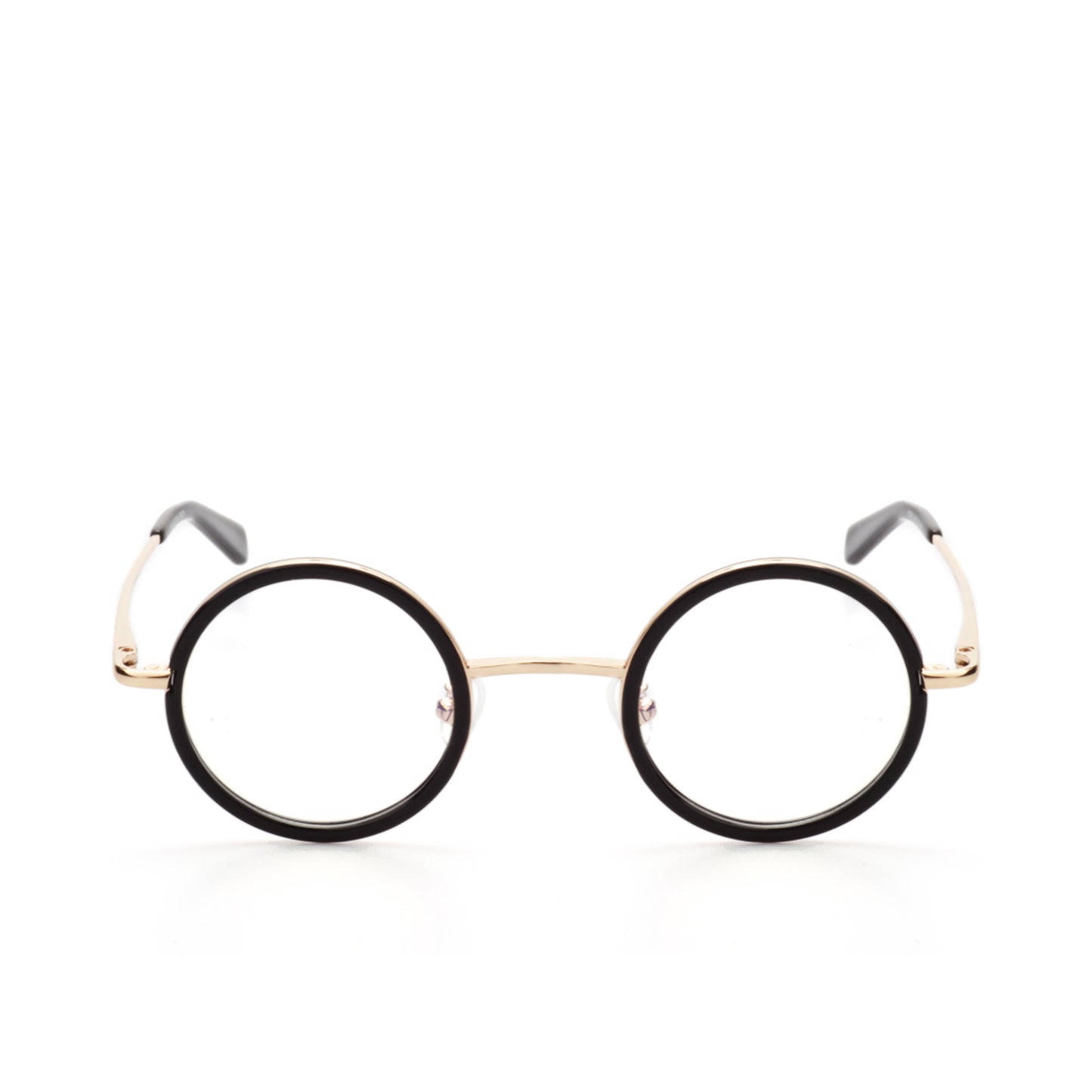 O'S OPTICAL Halo Gold Acetate & Metal Round Glasses Frames