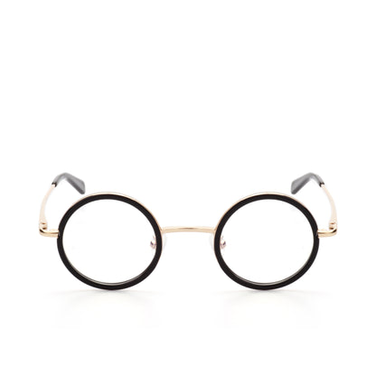 O'S OPTICAL Halo Gold Acetate & Metal Round Glasses Frames