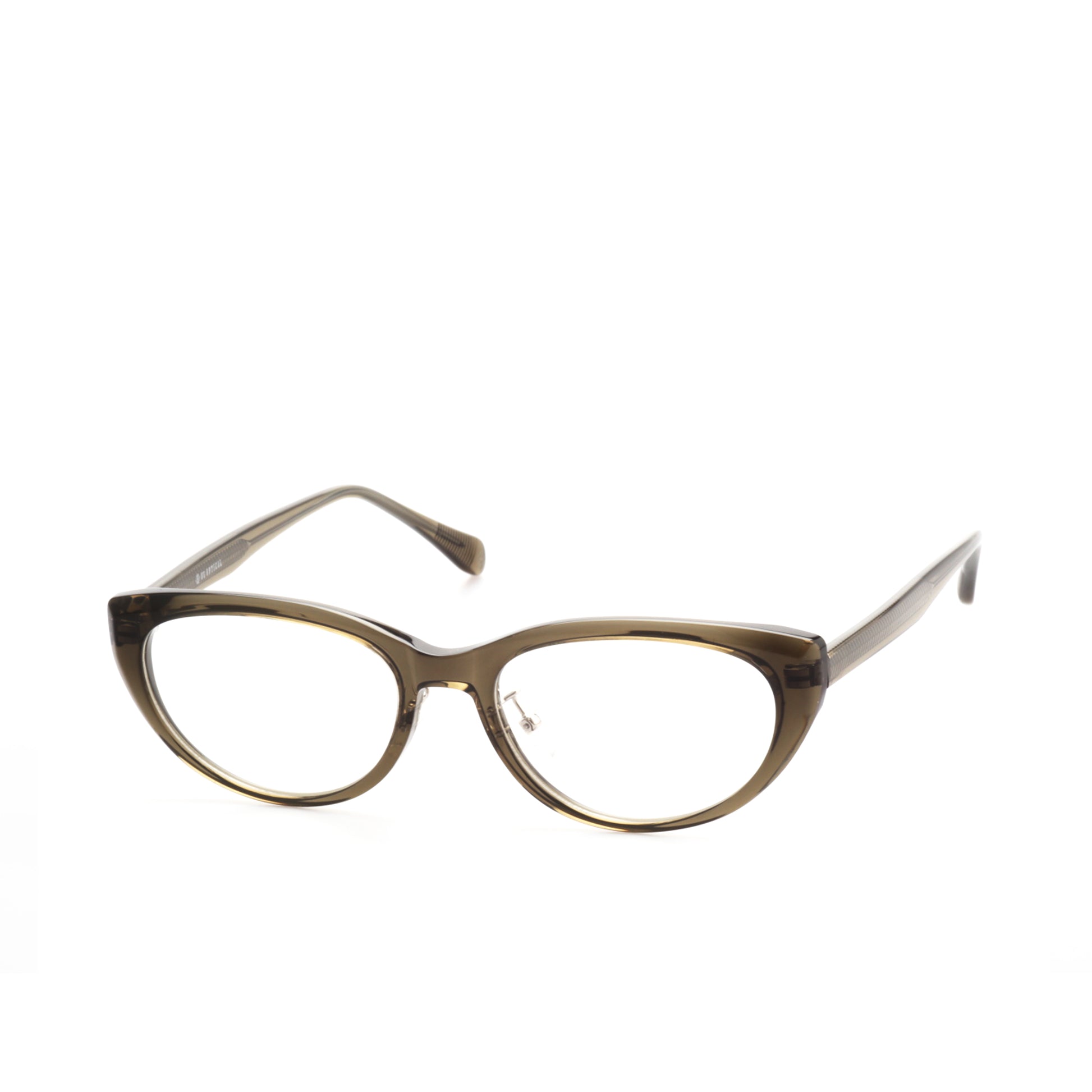 O'S OPTICAL Element Charcoal Gray Acetate Cat-Eye Eyewear Frames