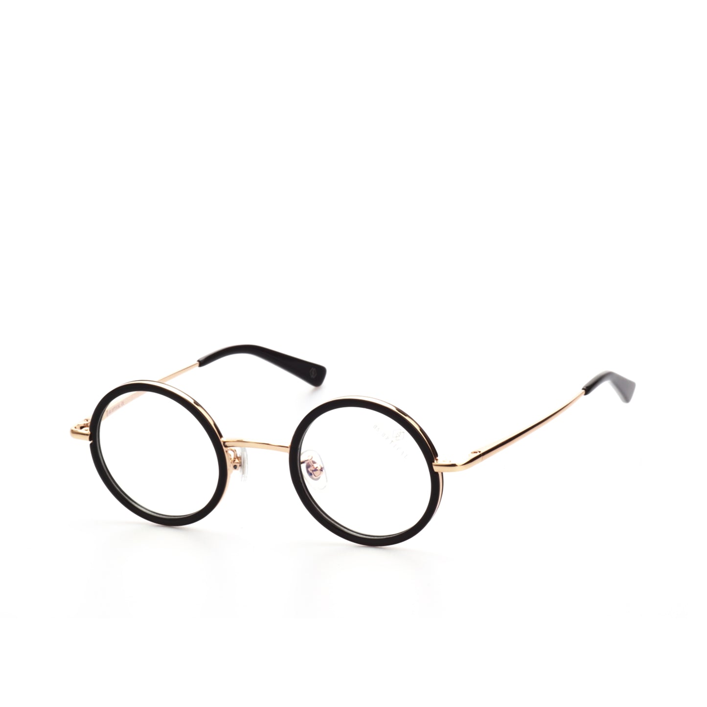 O'S OPTICAL Halo Gold Acetate & Metal Round Eyewear Frames