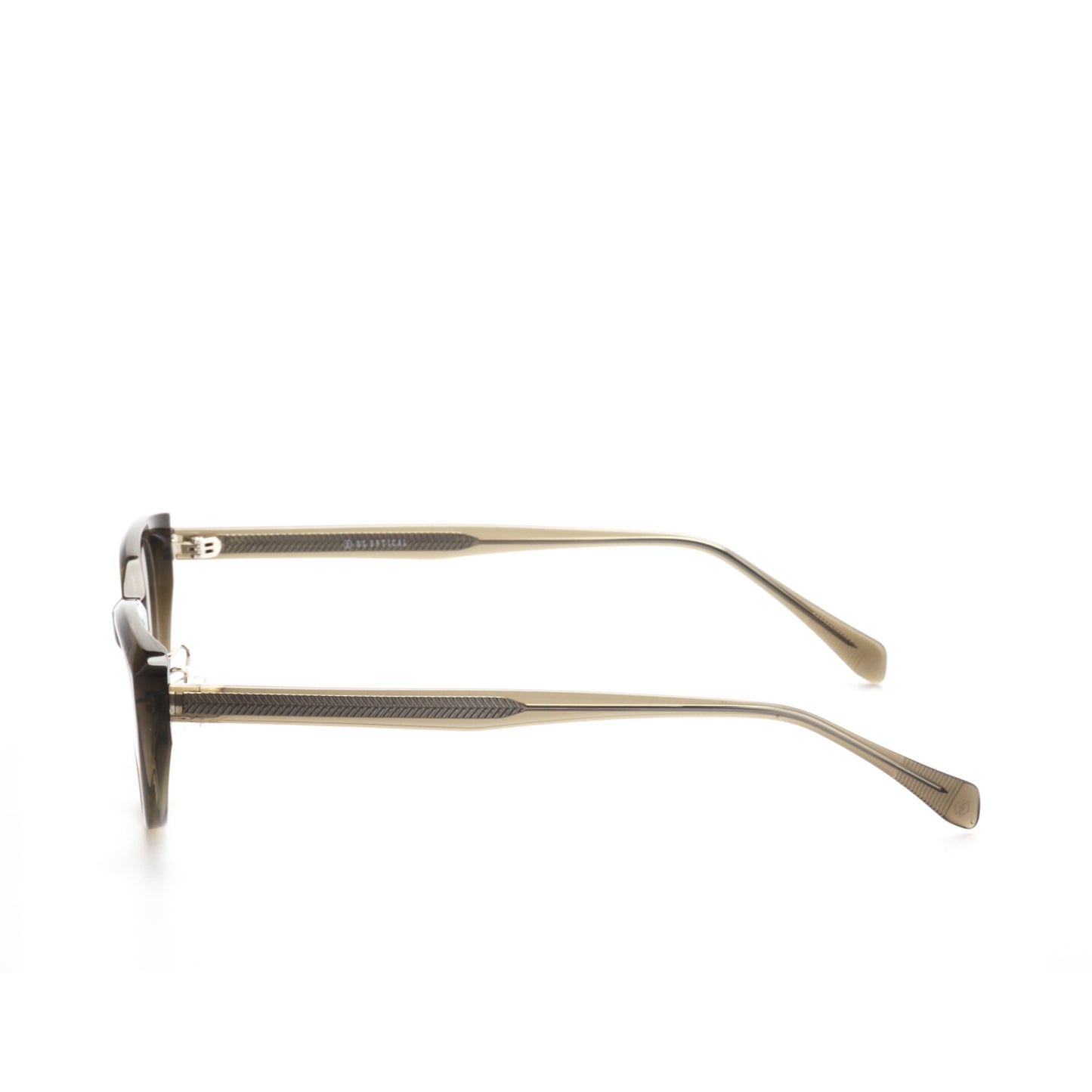 O'S OPTICAL Element Charcoal Gray Acetate Cat-Eye Eyeglasses Frames