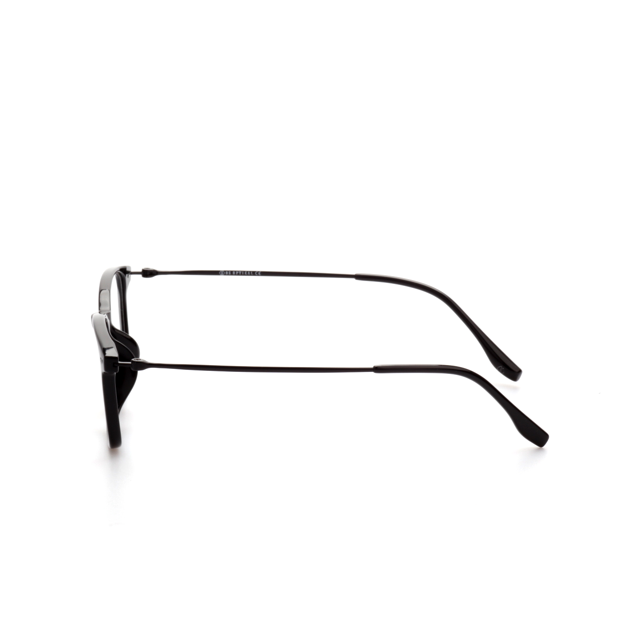 Fold titanium square glasses front view