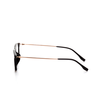 Fold titanium square glasses front view