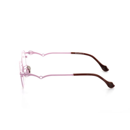 Form acetate titanium geometric glasses front view