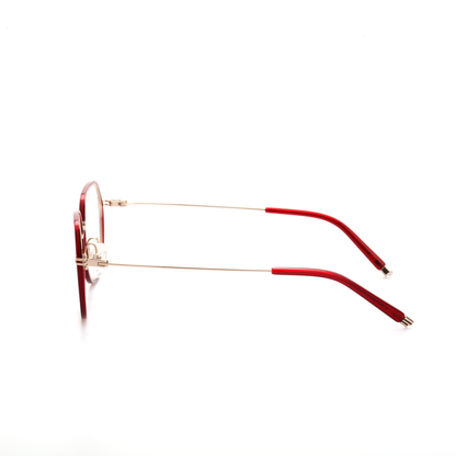 Prism titanium geometric eyeglasses front view