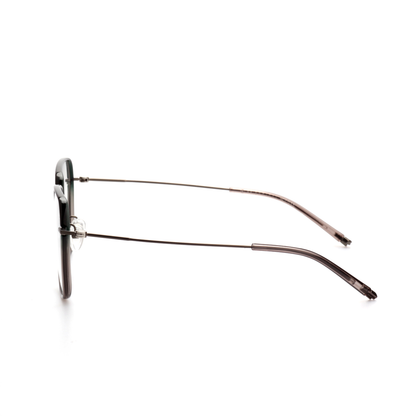 Layer titanium square glasses front view