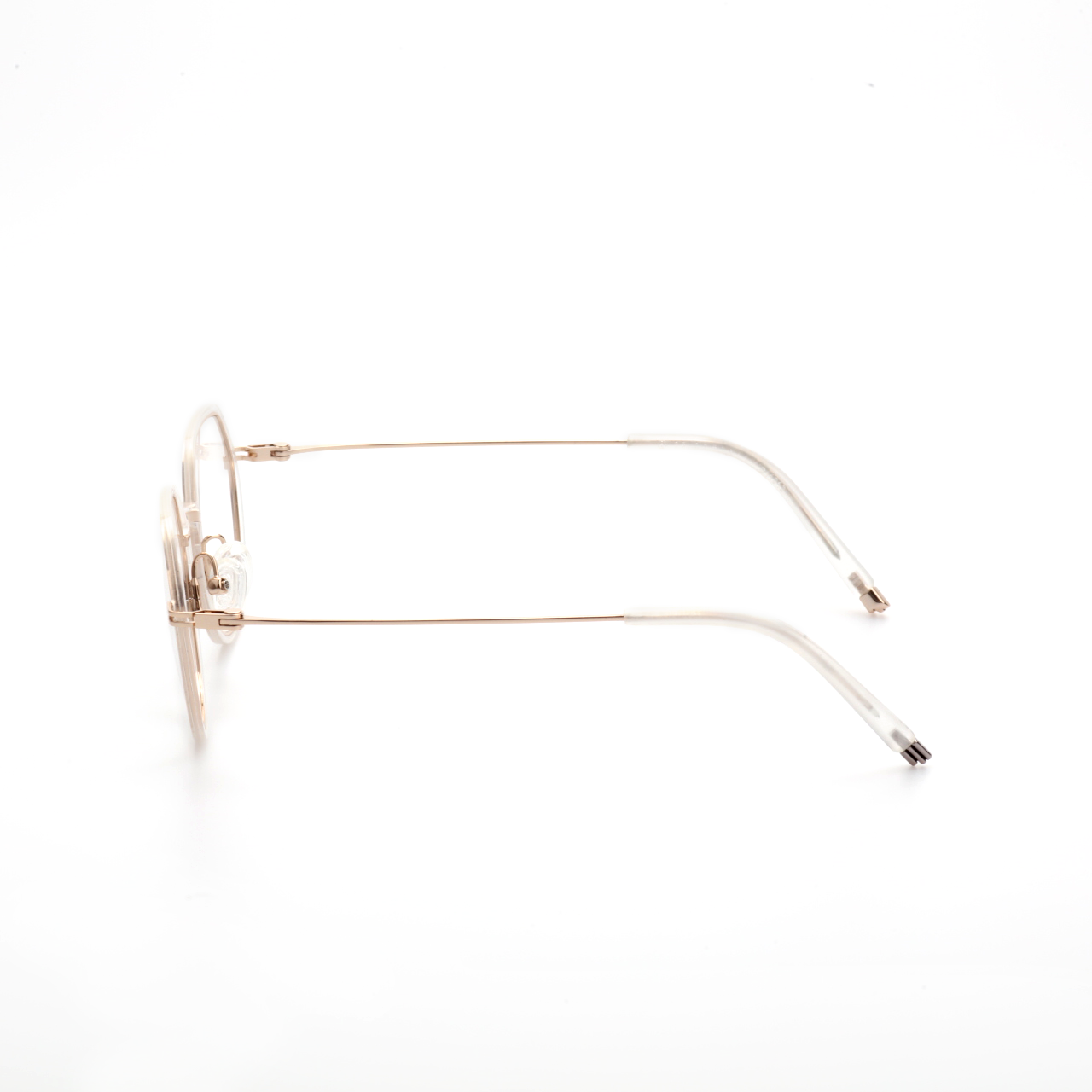 Prism titanium geometric eyeglasses front view
