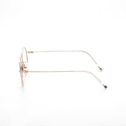 Prism titanium geometric eyeglasses front view