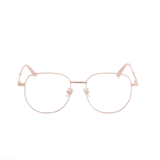 O'S OPTICAL Switch Pink Metal Square Magnetic Clip-ons 