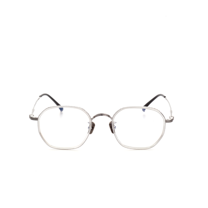 Span titanium geometric glasses front view