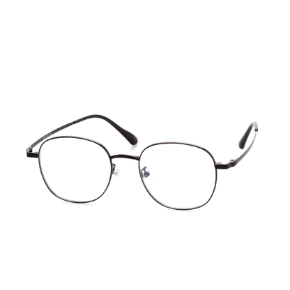 Origin titanium square glasses side profile