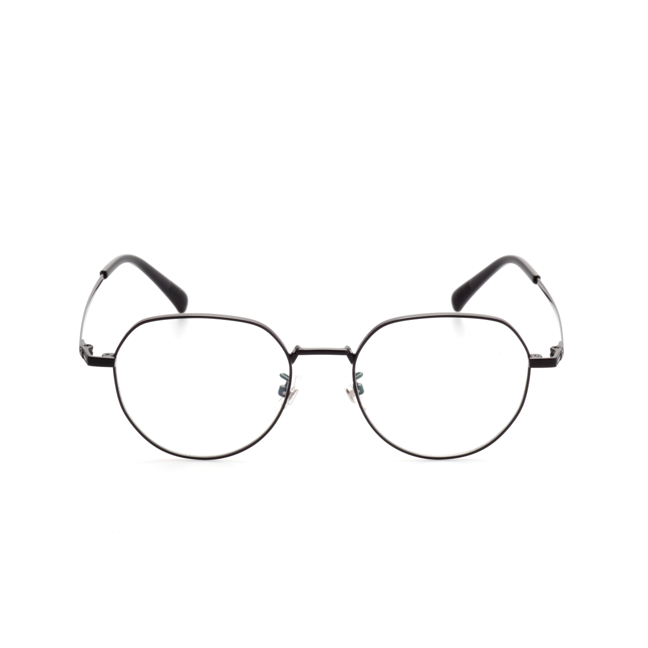 Arc titanium oval glasses front view