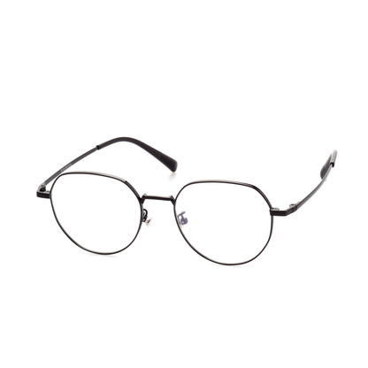 Arc titanium oval glasses side profile