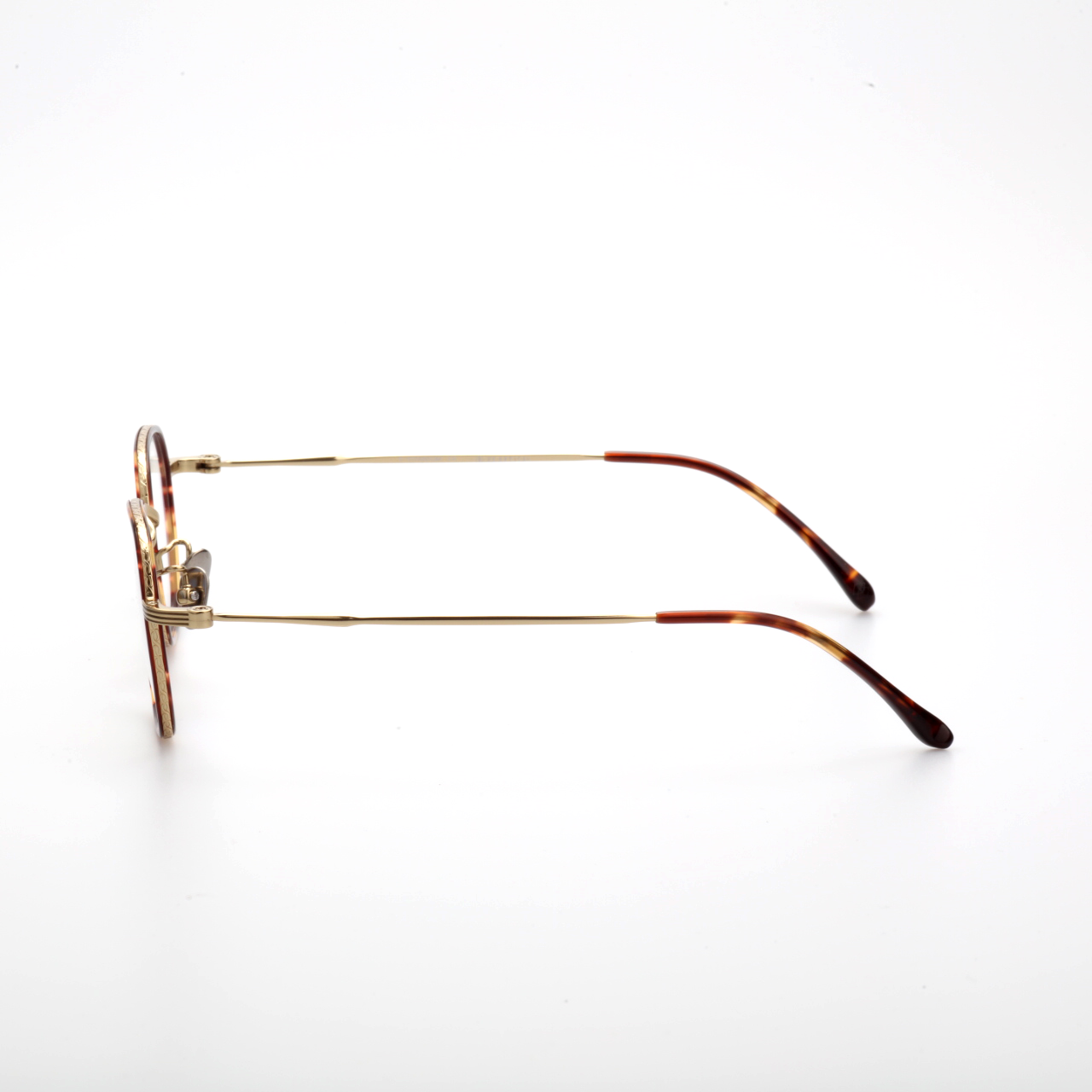Span titanium geometric glasses front view
