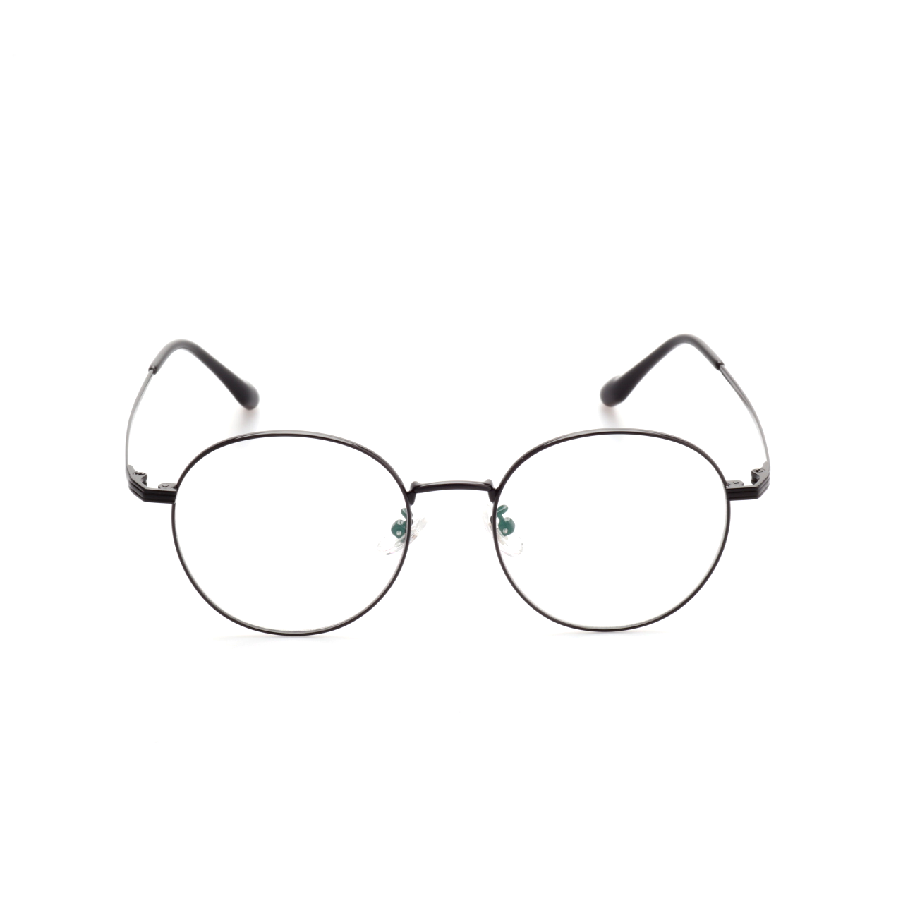 Matter titanium round glasses front view
