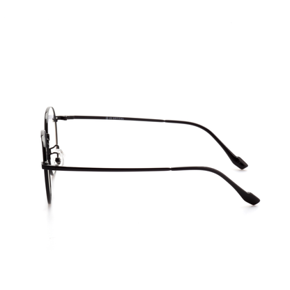 Matter titanium round glasses front view