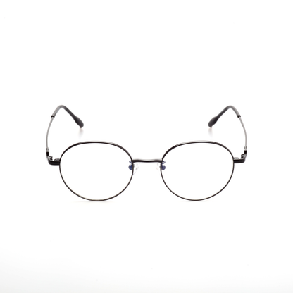 Core titanium round glasses front view