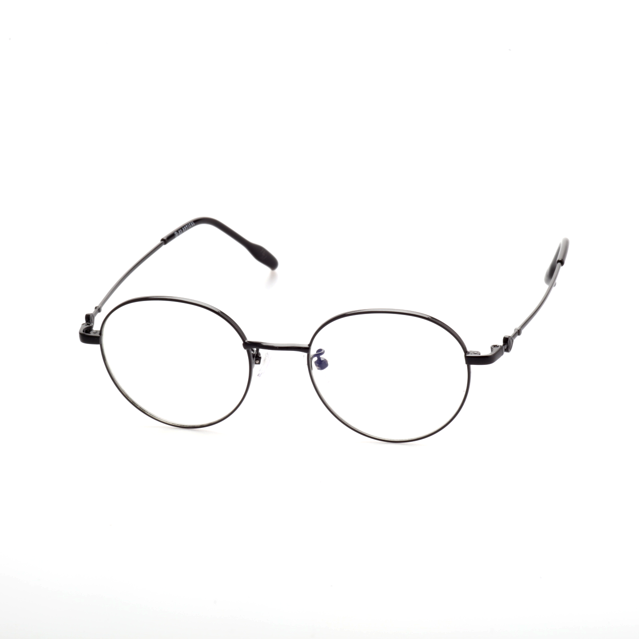 Core titanium round glasses side profile