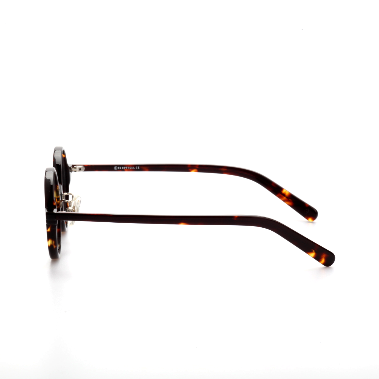 Strider acetate round glasses front view