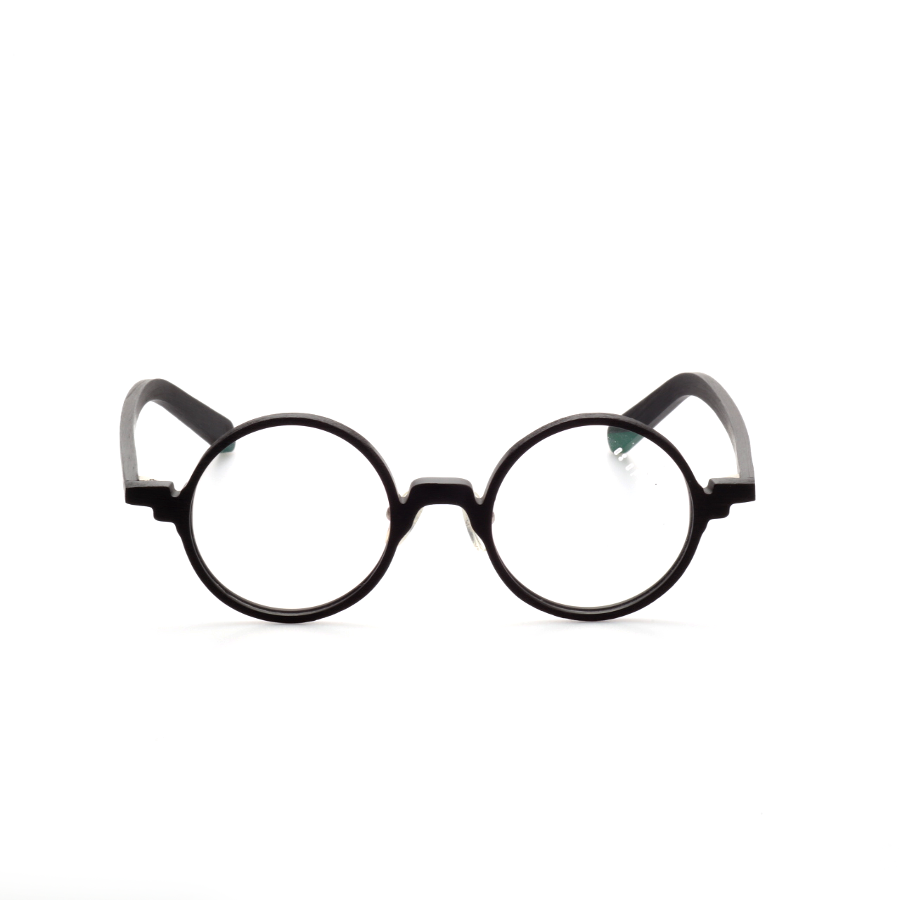 Strider acetate round glasses front view