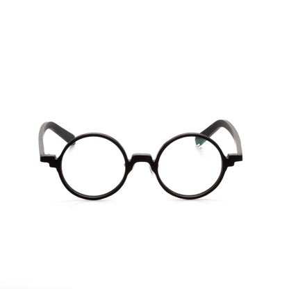 Strider acetate round glasses front view