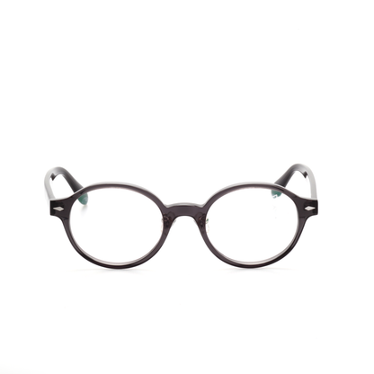 Base acetate oval glasses front view