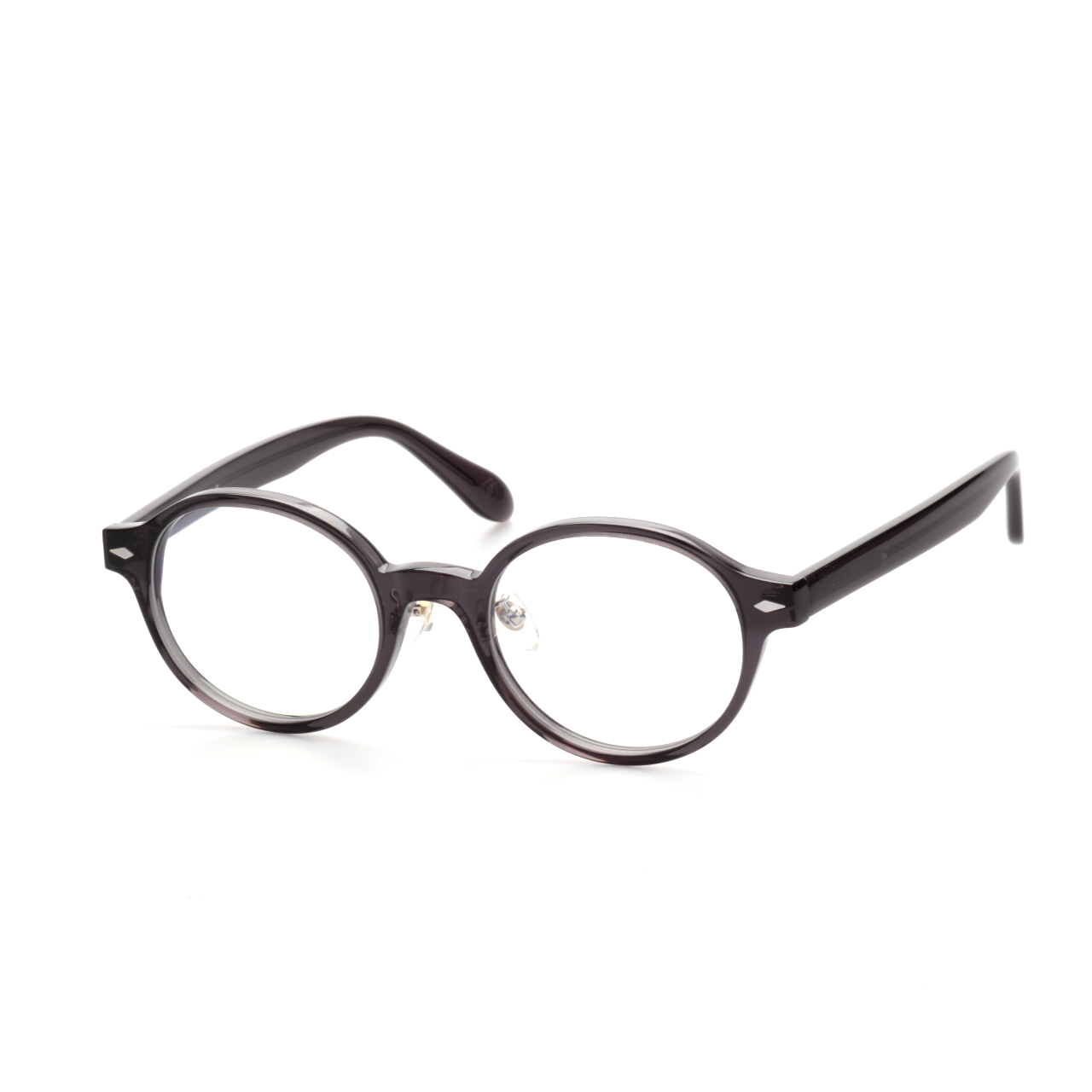 Base acetate oval glasses side profile