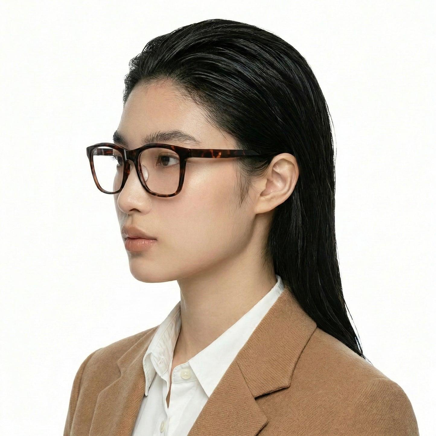 Align TR90 rectangular eyeglasses worn by model
